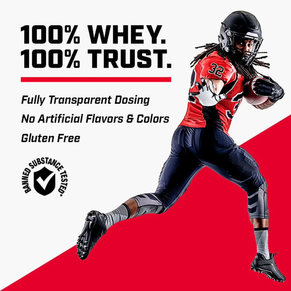 Proteina din zer testata antidoping fara aroma Pro Performance, 360 g, GNC