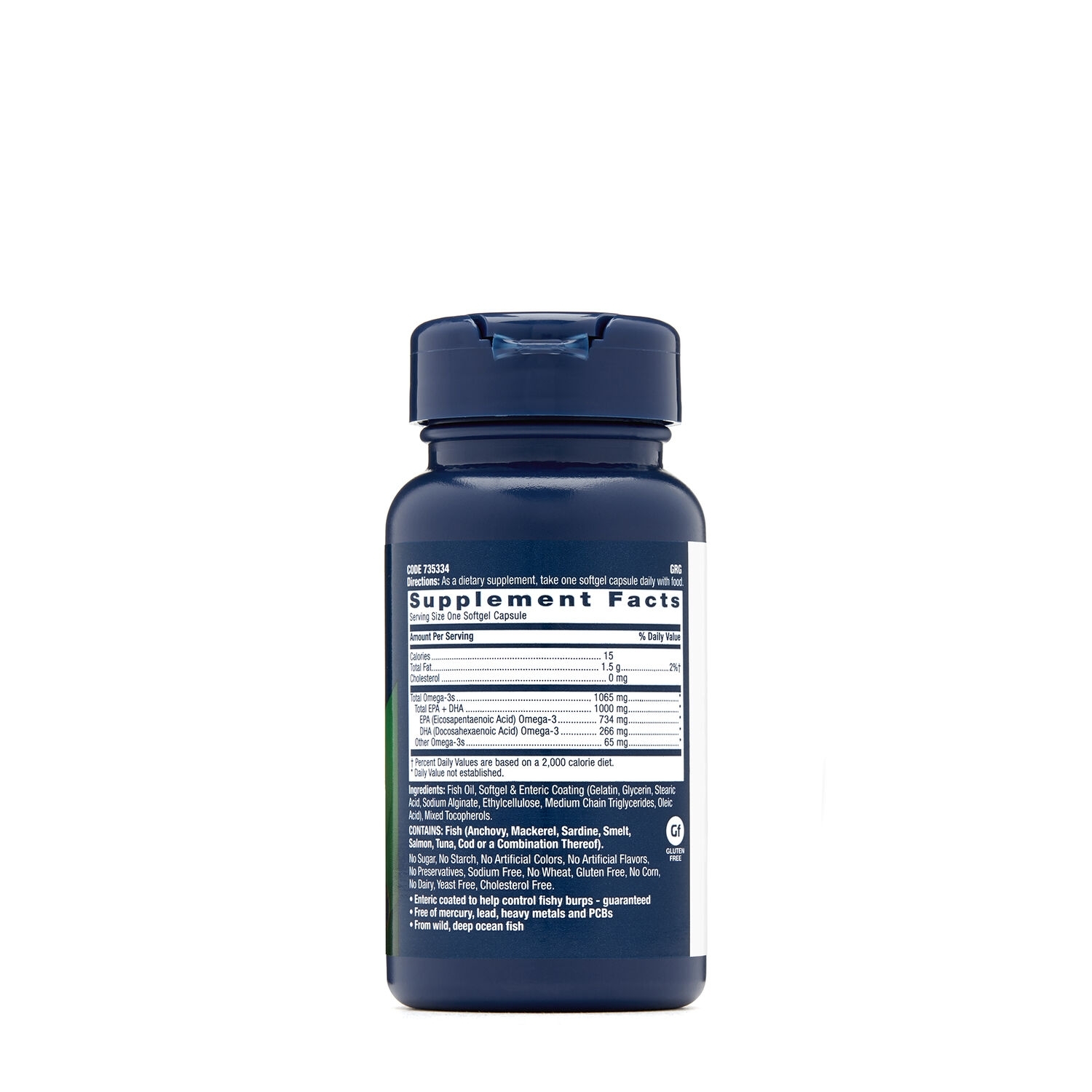 Ulei de peste 1000 mg omega-3 EPA si DHA Triple Strength, 30 capsule, GNC Ulei de peste 1000 mg omega-3 EPA si DHA Triple Strength, 30 capsule, GNC