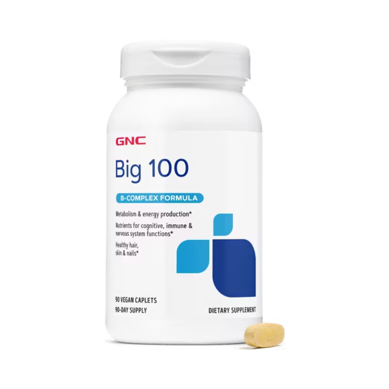 Formula Big 100 complex de vitamina B, 90 tablete, GNC Formula Big 100 complex de vitamina B, 90 tablete, GNC