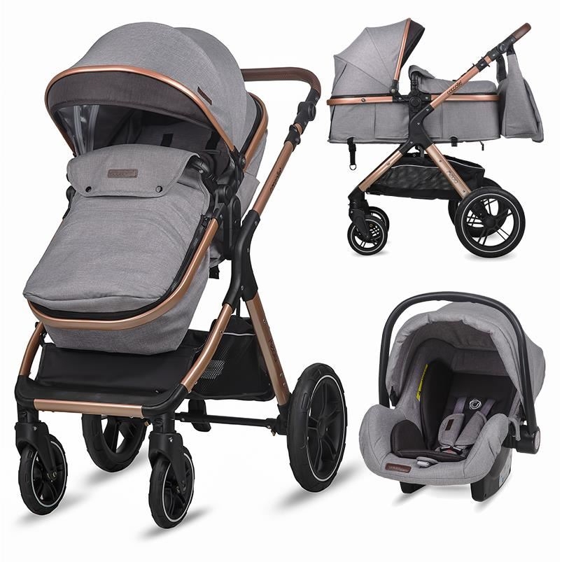 Carucior transformabil 3in1 Coccolle Melora Moonlit grey Carucior transformabil 3in1 Coccolle Melora Moonlit grey
