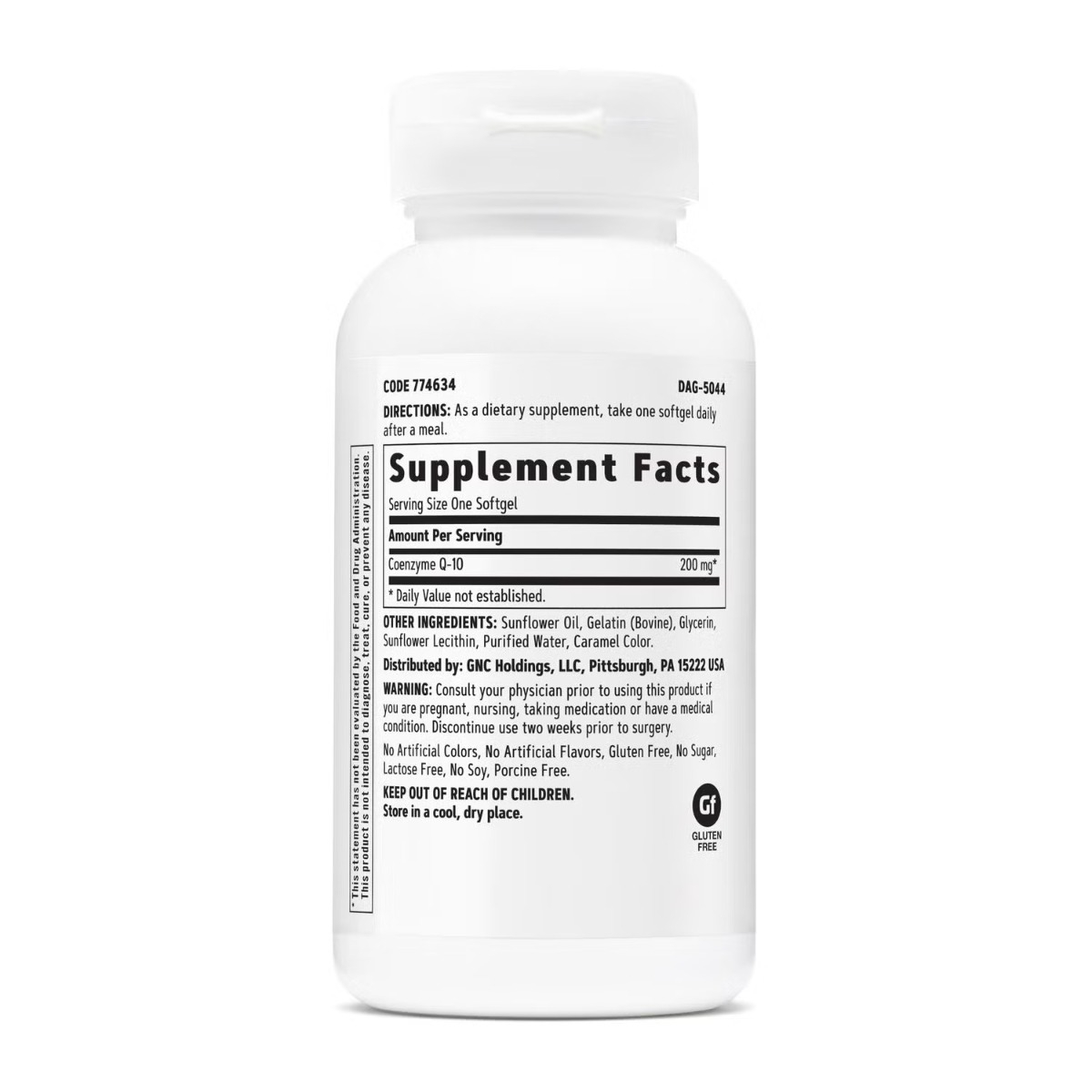 Coenzima Q-10 naturala 200 mg, 60 capsule, GNC
