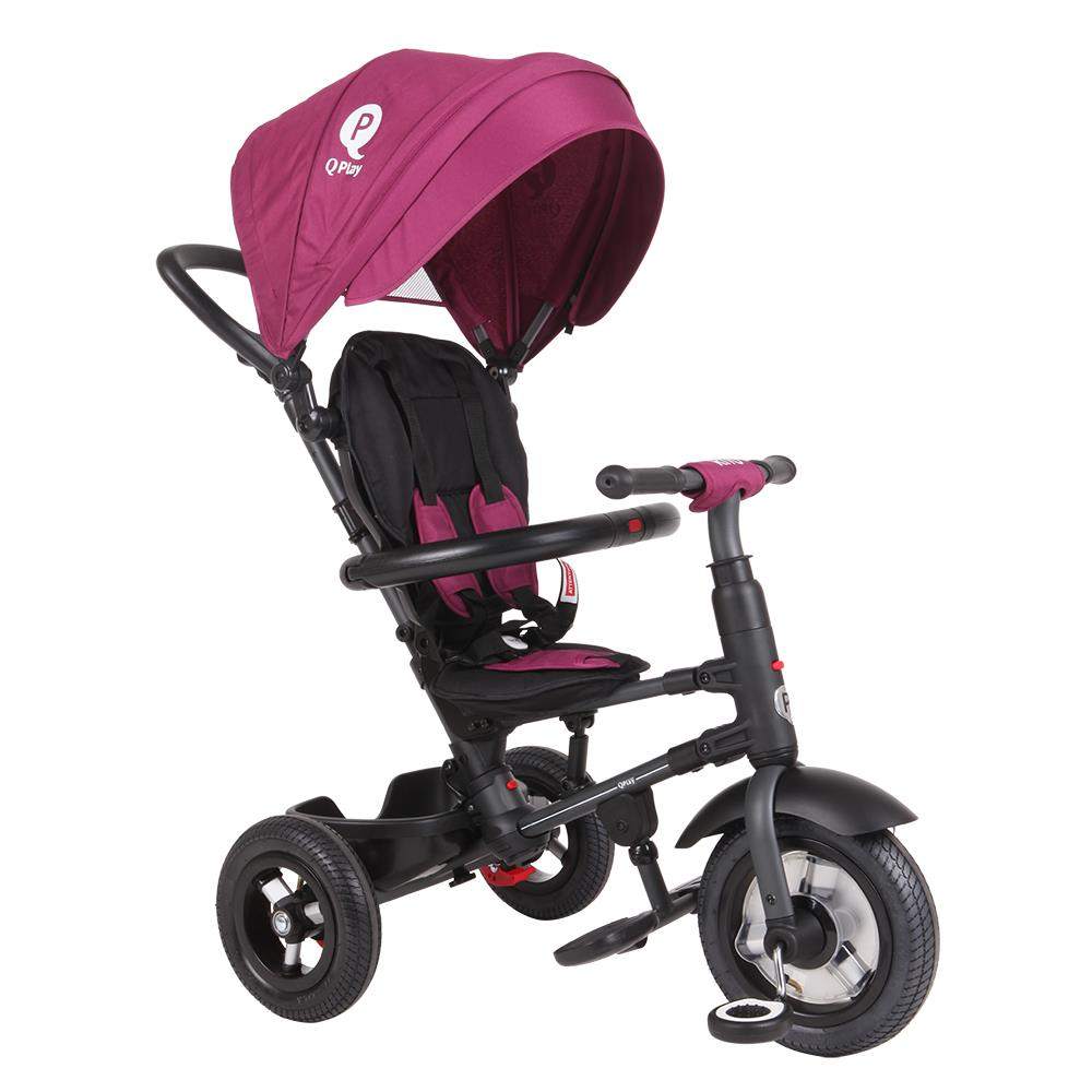 Tricicleta cu roti de cauciuc Qplay Rito Rubber Violet Tricicleta cu roti de cauciuc Qplay Rito Rubber Violet