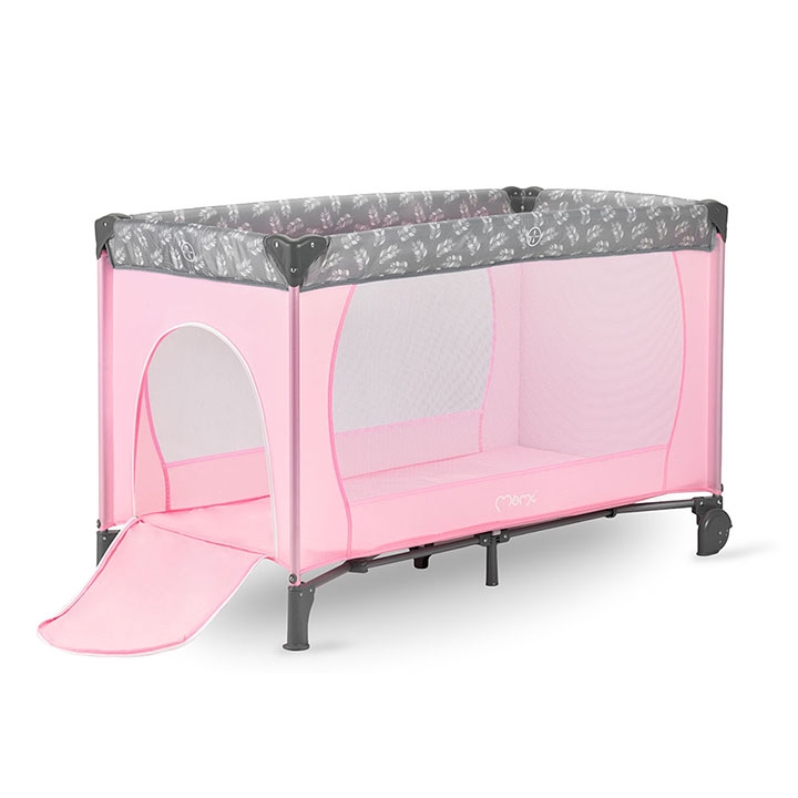Patut pliabil, 60x120 cm, Momi, Belove, Pink Patut pliabil, 60x120 cm, Momi, Belove, Pink
