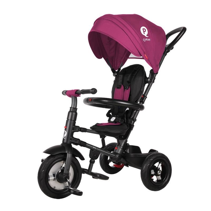 Tricicleta cu roti de cauciuc Qplay Rito Rubber Violet Tricicleta cu roti de cauciuc Qplay Rito Rubber Violet