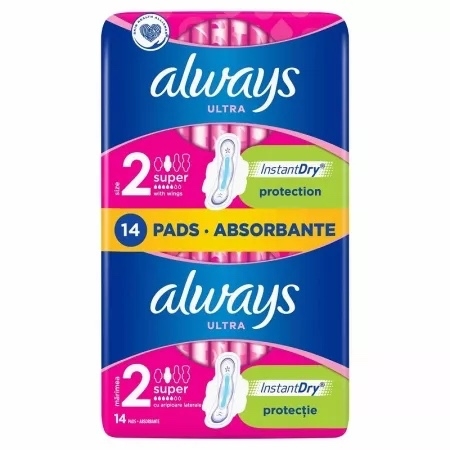 Absorbante Ultra Super, Marimea 2, 14 bucati, Always Absorbante Ultra Super, Marimea 2, 14 bucati, Always