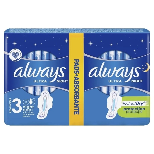 Absorbante Ultra Night, Marimea 3, 12 bucati, Always Absorbante Ultra Night, Marimea 3, 12 bucati, Always