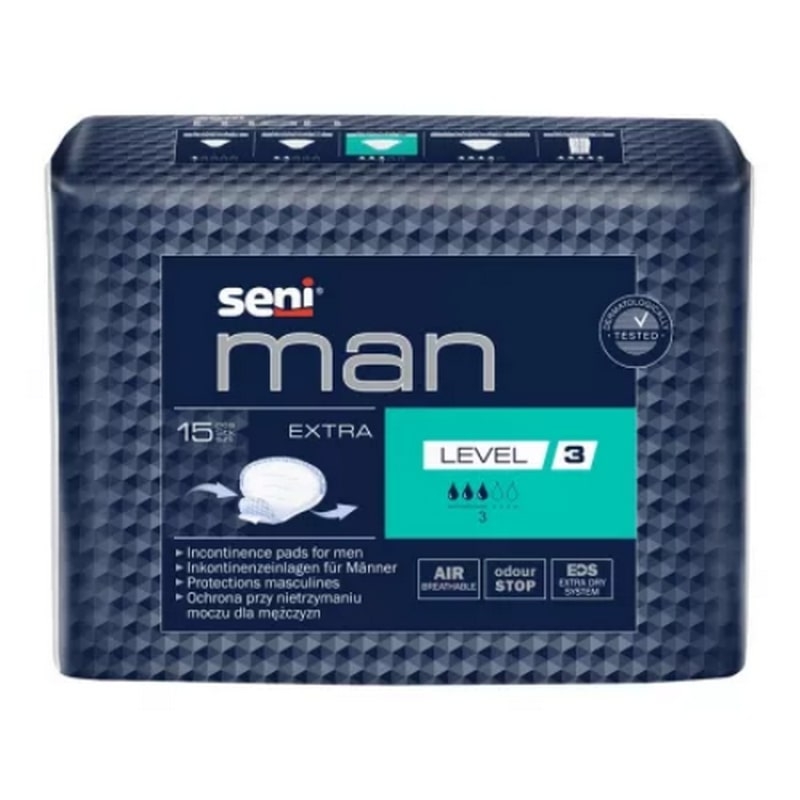 Absorbante urologice pentru barbati Man, Extra, 15 bucati, Seni