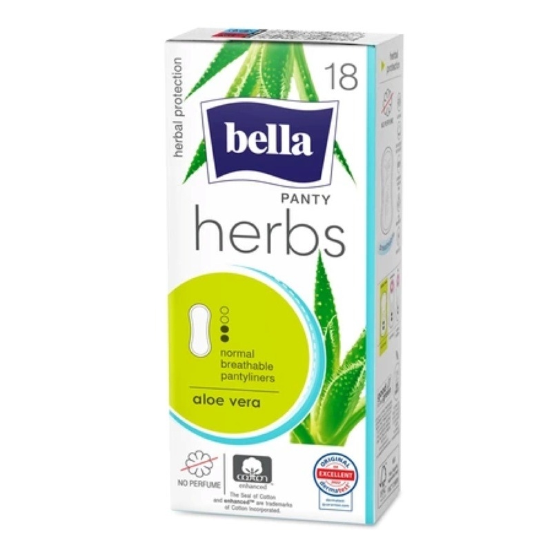 Absorbante zilnice cu aloe vera Panty Herbs, 18 bucati, Bella Absorbante zilnice cu aloe vera Panty Herbs, 18 bucati, Bella