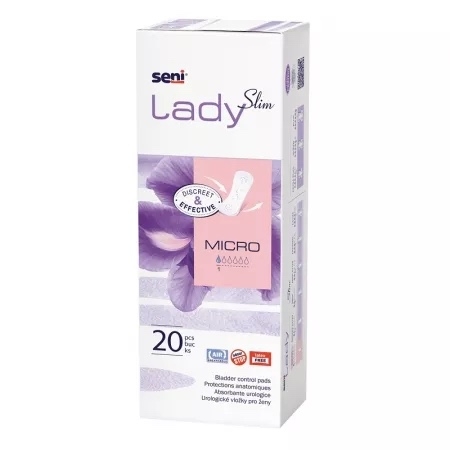 Absorbante zilnice Lady Slim, Micro, 20 bucati, Seni Absorbante zilnice Lady Slim, Micro, 20 bucati, Seni