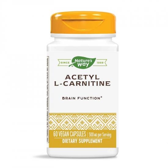 Acetyl L-Carnitine Natures Way, 500 mg, 60 capsule, Secom Acetyl L-Carnitine Natures Way, 500 mg, 60 capsule, Secom