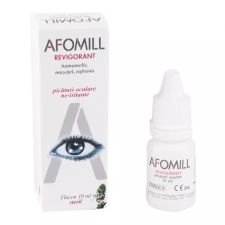 Picaturi oculare revigorante Afomill, 10 ml, Af United Spa