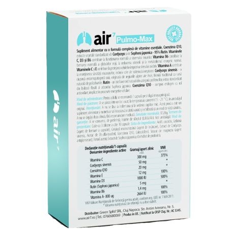 Pulmo-Max Air 7, 30 capsule, Green Splid