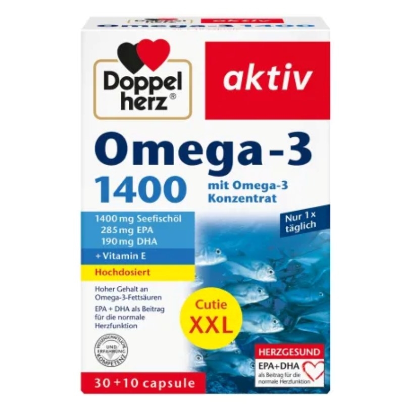Aktiv Omega-3, 1400 mg, 30 +10 capsule, Doppelherz Aktiv Omega-3, 1400 mg, 30 +10 capsule, Doppelherz