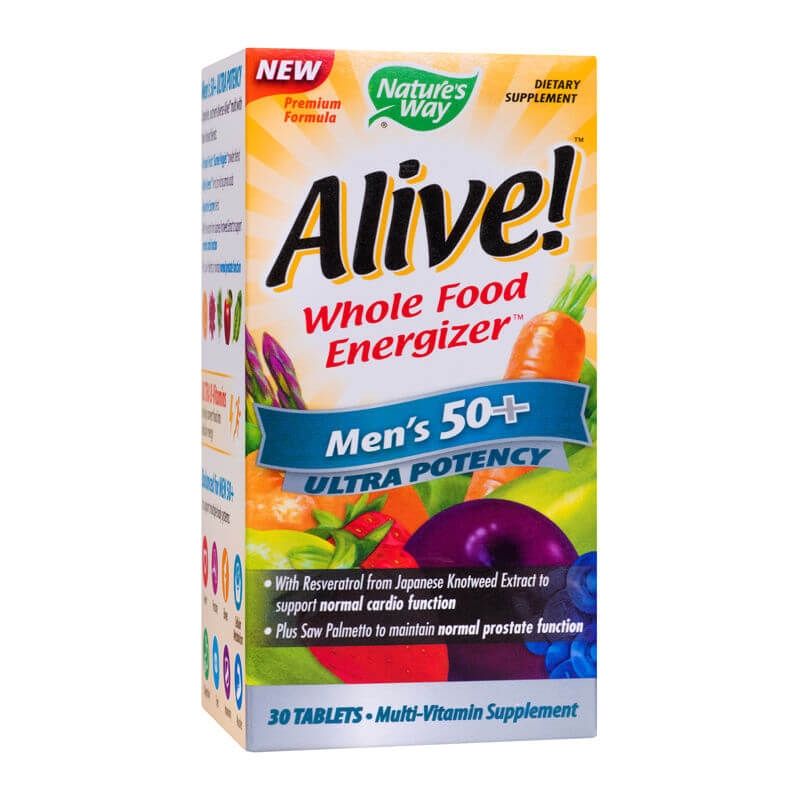 Alive Once Daily Mens 50+ Ultra Potency Nature's Way, 30 tablete, Secom Alive Once Daily Mens 50+ Ultra Potency Nature's Way, 30 tablete, Secom