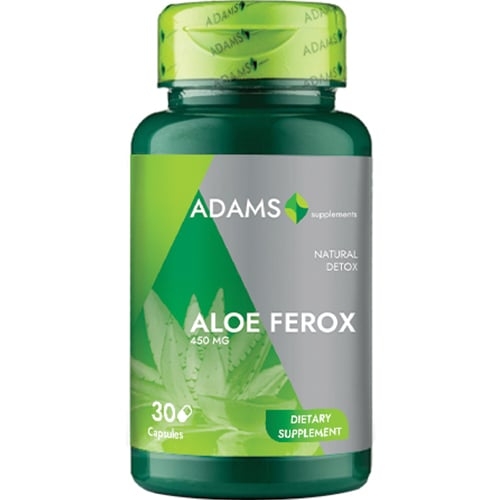 Aloe Ferox 450 mg, 30 capsule, Adams Supplements Aloe Ferox 450 mg, 30 capsule, Adams Supplements