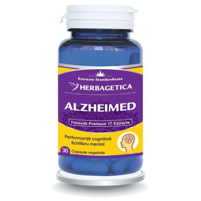 Alzheimed, 30 capsule, Herbagetica Alzheimed, 30 capsule, Herbagetica