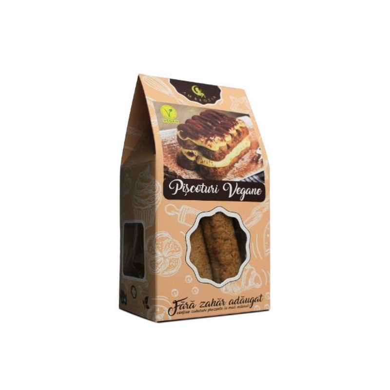 Biscuiti piscoturi vegane, 130 g, Hiper Ambrozia Biscuiti piscoturi vegane, 130 g, Hiper Ambrozia