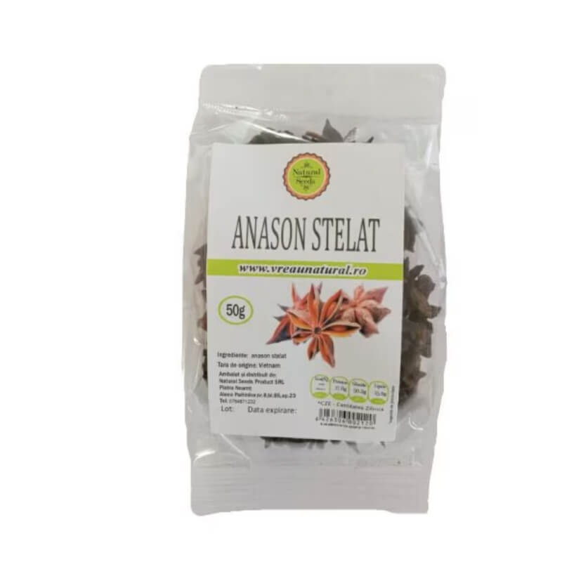 Anason stelat, 50 g, Natural Seeds Anason stelat, 50 g, Natural Seeds