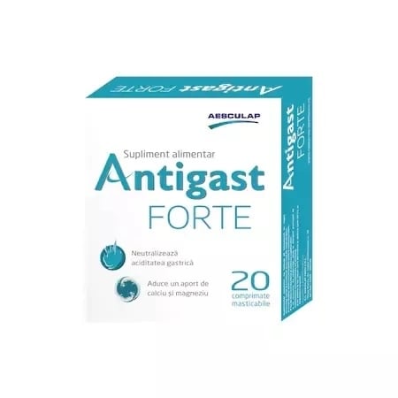 Antigast forte, 20 comprimate, Aesculap Antigast forte, 20 comprimate, Aesculap