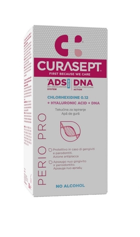 Apa de gura cu 0.12% clorhexidina ADS DNA Perio Pro, 200 ml, Curasept Apa de gura cu 0.12% clorhexidina ADS DNA Perio Pro, 200 ml, Curasept