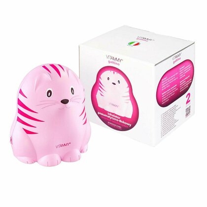 Vitammy - Gattino aparat aerosoli cu compresor roz Vitammy - Gattino aparat aerosoli cu compresor roz