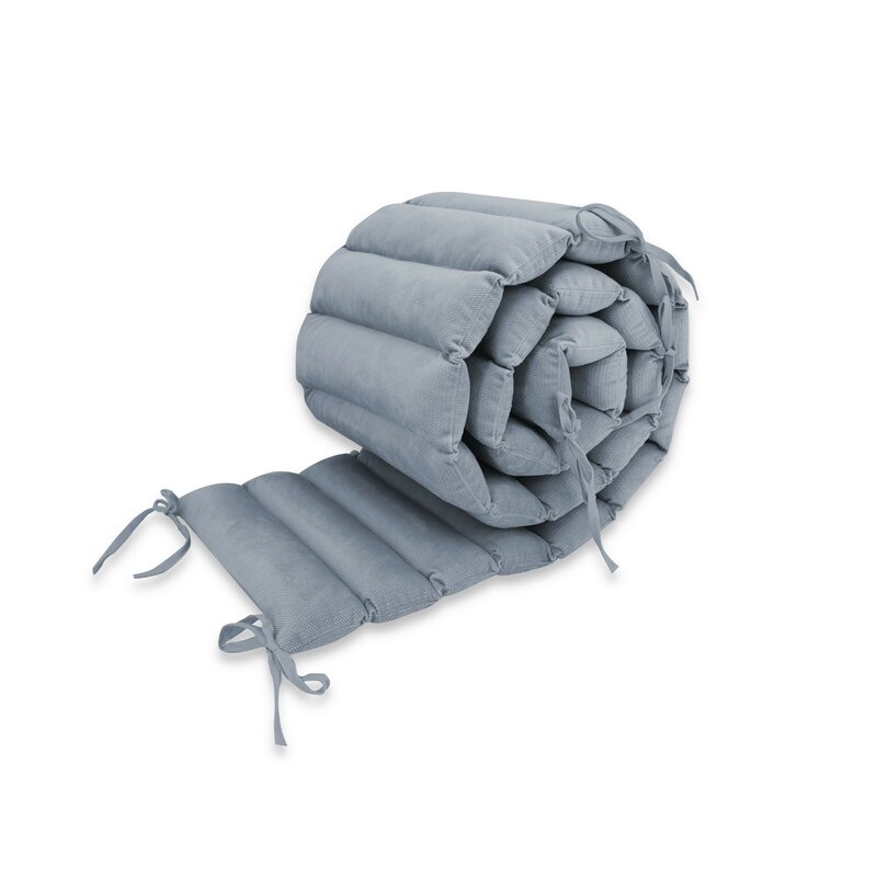 Aparatoare pentru patut, MimiNu, Tip panou, Pentru patut, Lungime 180 cm, Din catifea, Jeans Aparatoare pentru patut, MimiNu, Tip panou, Pentru patut, Lungime 180 cm, Din catifea, Jeans