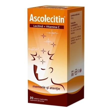 Ascolecitin, 20 comprimate, Biofarm Ascolecitin, 20 comprimate, Biofarm