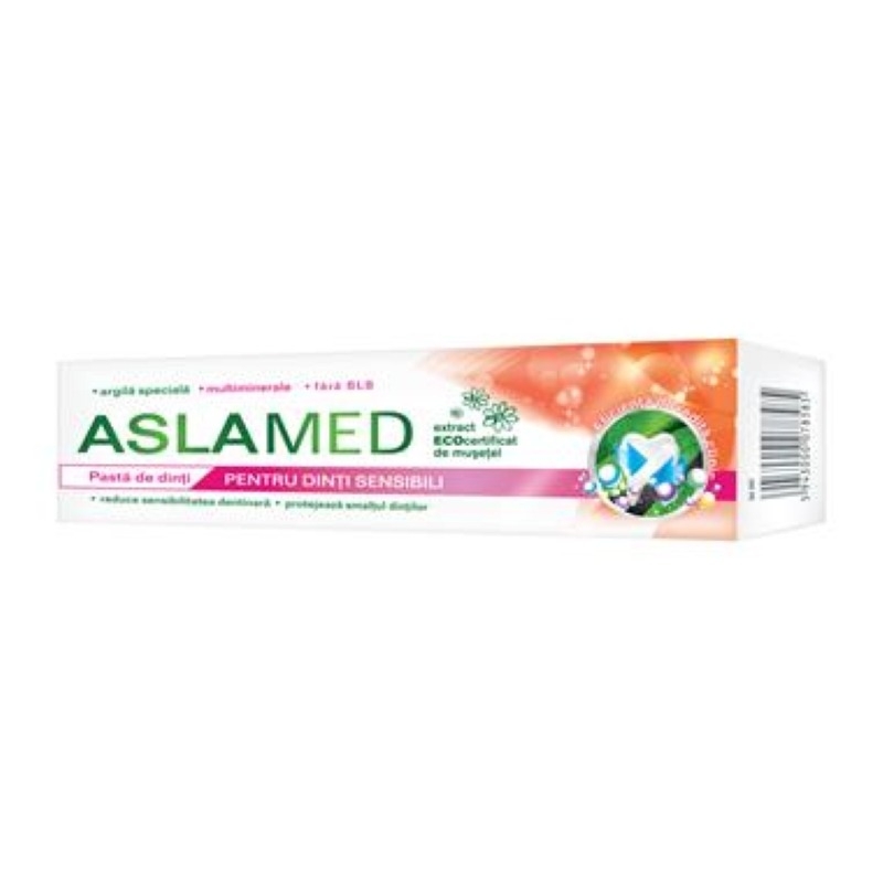 Pasta de dinti pentru dinti sensibili, 75ml, Aslamed Pasta de dinti pentru dinti sensibili, 75ml, Aslamed