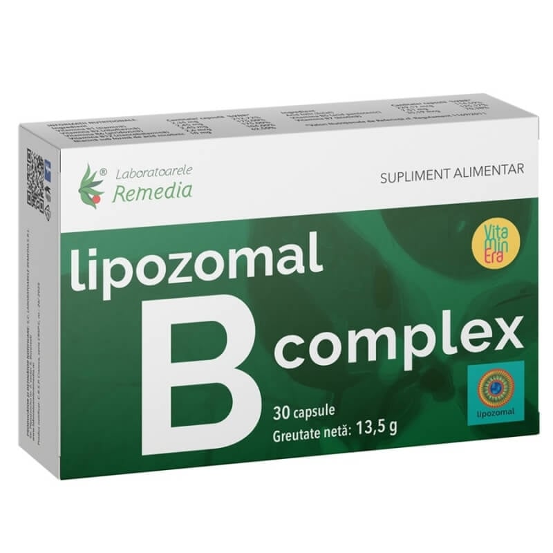 B Complex lipozomal, 30 capsule, Remedia