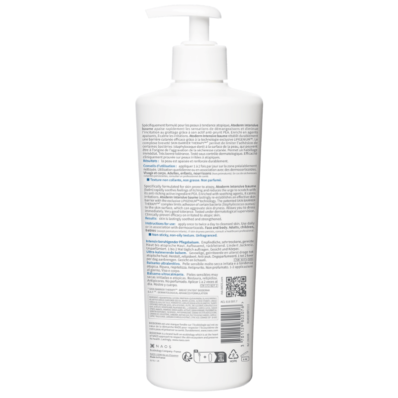 Balsam restructurant si calmant pentru piele atopica Atoderm Intensive, 500 ml, Bioderma Balsam restructurant si calmant pentru piele atopica Atoderm Intensive, 500 ml, Bioderma