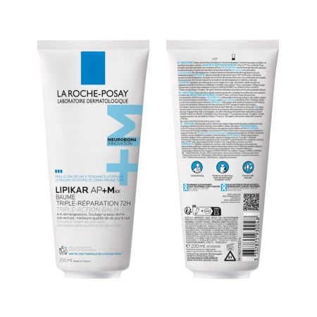 Balsam triplu reparator Lipikar Baume AP+Max, 200 ml, La Roche-Posay