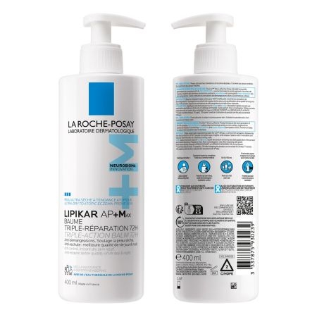 Balsam triplu reparator Lipikar Baume AP+Max, 400 ml, La Roche-Posay