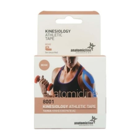Banda kinesiologica bej, 5 cm x 5 m, Anatomic Line Banda kinesiologica bej, 5 cm x 5 m, Anatomic Line