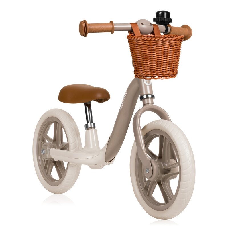 Bicicleta fara pedale, Lionelo, Alex Plus, Usoara, Cu ghidon si sa reglabile, Include cos depozitare si sonerie, Din otel, Cu roti din spuma EVA, 12 inch, Beige Sand Bicicleta fara pedale, Lionelo, Alex Plus, Usoara, Cu ghidon si sa reglabile, Include cos depozitare si sonerie, Din otel, Cu roti din spuma EVA, 12 inch, Beige Sand