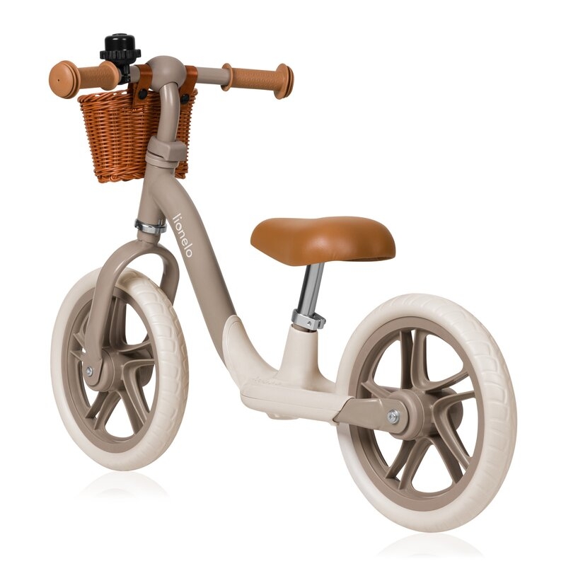 Bicicleta fara pedale, Lionelo, Alex Plus, Usoara, Cu ghidon si sa reglabile, Include cos depozitare si sonerie, Din otel, Cu roti din spuma EVA, 12 inch, Beige Sand Bicicleta fara pedale, Lionelo, Alex Plus, Usoara, Cu ghidon si sa reglabile, Include cos depozitare si sonerie, Din otel, Cu roti din spuma EVA, 12 inch, Beige Sand