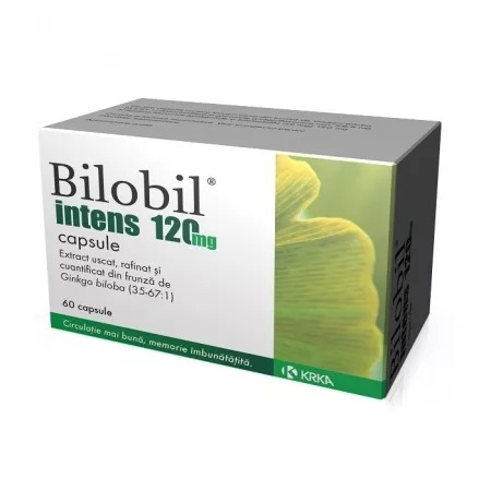 Bilobil Intens, 120 mg, 60 capsule, Krka Bilobil Intens, 120 mg, 60 capsule, Krka