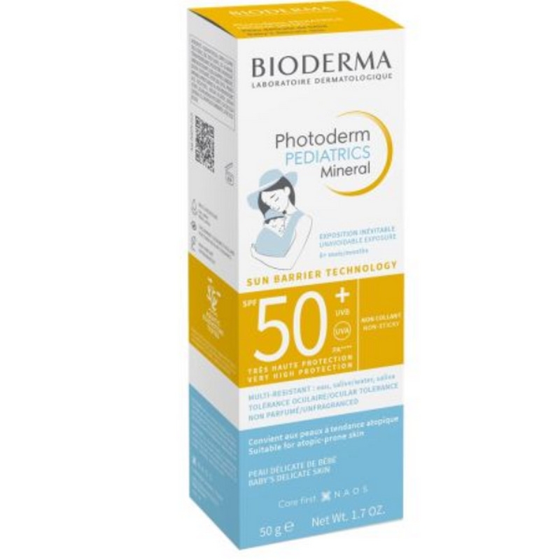 Crema minerala protectie solara pentru copii Photoderm Pediatrics, SPF 50+, 50g, Bioderma Crema minerala protectie solara pentru copii Photoderm Pediatrics, SPF 50+, 50g, Bioderma