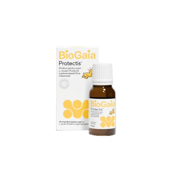 Picaturi probiotice pentru copii Protectis, 10 ml, BioGaia Picaturi probiotice pentru copii Protectis, 10 ml, BioGaia