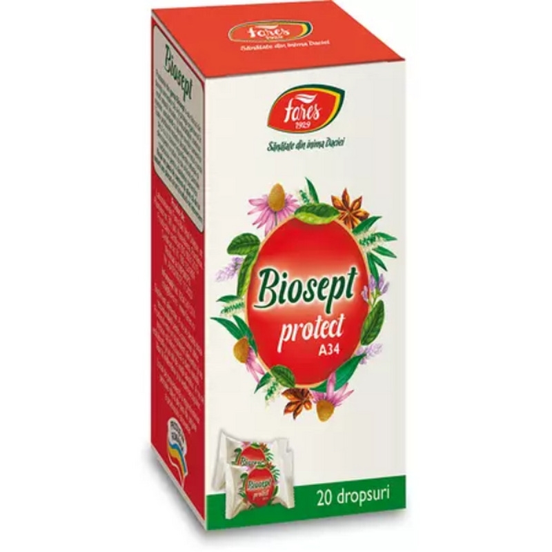 Biosept Protect A34, 20 dropsuri, Fares Biosept Protect A34, 20 dropsuri, Fares