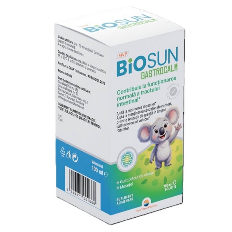 BioSun Gastrocalm solutie, 100 ml, Sun Wave Pharma BioSun Gastrocalm solutie, 100 ml, Sun Wave Pharma