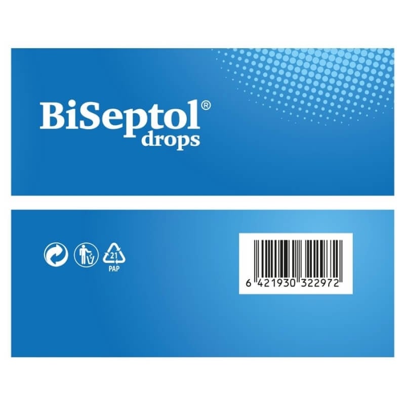 Biseptol dropsuri cu albastru de metilen si echinacea, 20 bucati, Dacia Plant