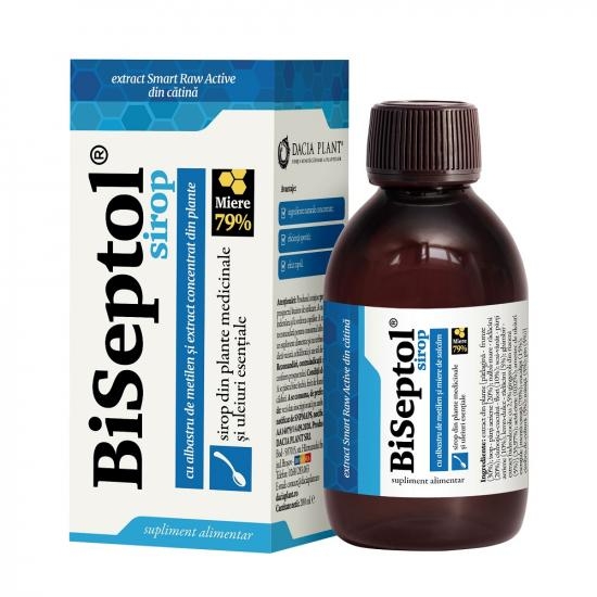 Biseptol sirop cu albastru de metilen si echinacea, 200 ml, Dacia Plant Biseptol sirop cu albastru de metilen si echinacea, 200 ml, Dacia Plant
