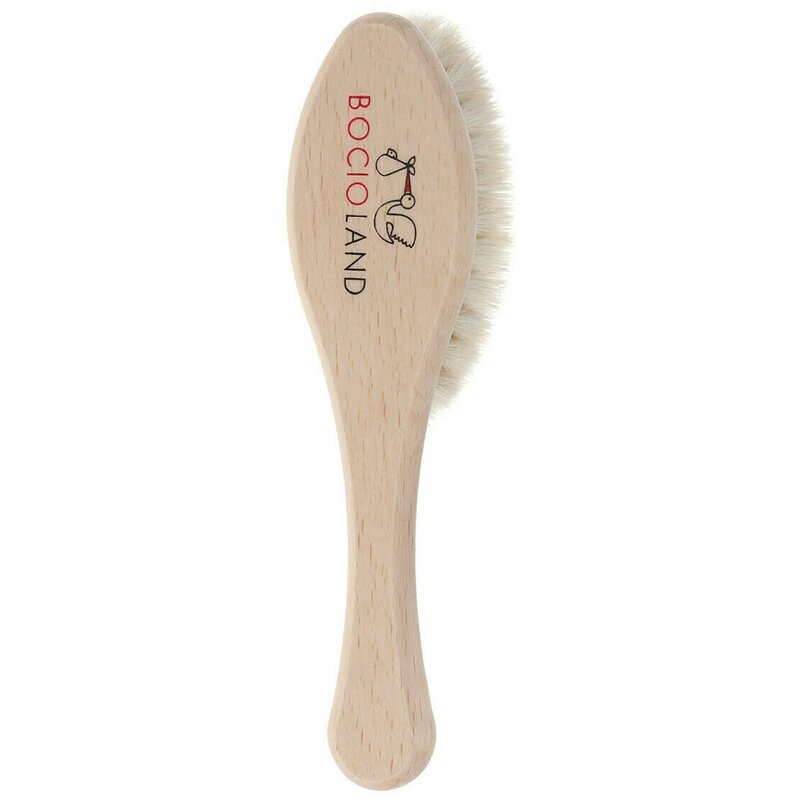 Bocioland - Perie de par, Din par natural de capra, Maro Bocioland - Perie de par, Din par natural de capra, Maro
