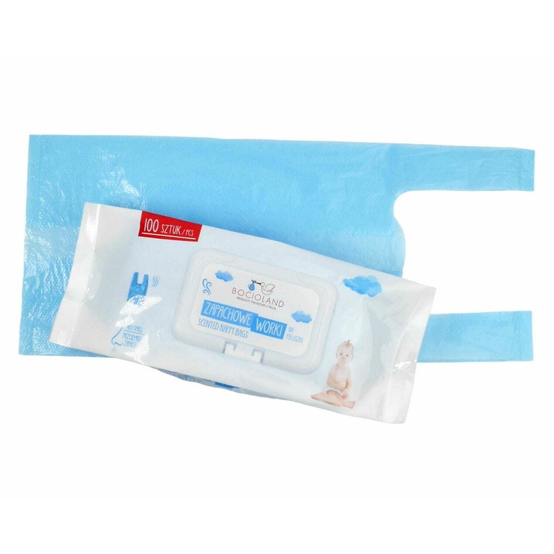 Bocioland - Set 100 bucati saci parfumati pentru scutece folosite Bocioland - Set 100 bucati saci parfumati pentru scutece folosite