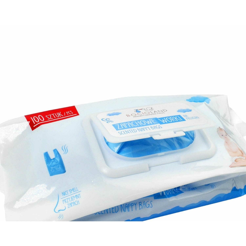 Bocioland - Set 100 bucati saci parfumati pentru scutece folosite Bocioland - Set 100 bucati saci parfumati pentru scutece folosite
