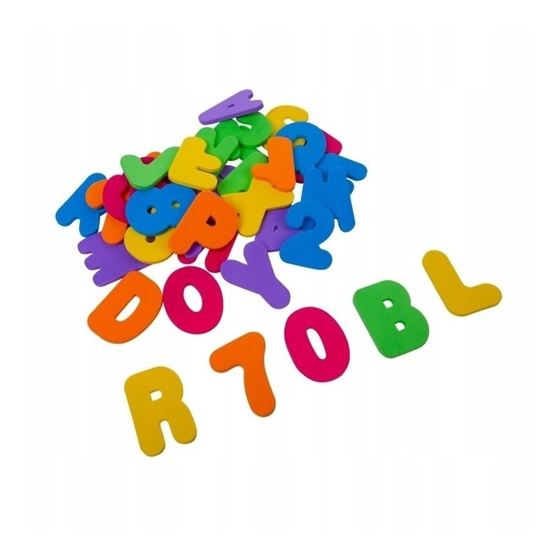 Bocioland - Set Stickere din spuma, Litere si cifre, Pentru baie, 36 bucati Bocioland - Set Stickere din spuma, Litere si cifre, Pentru baie, 36 bucati