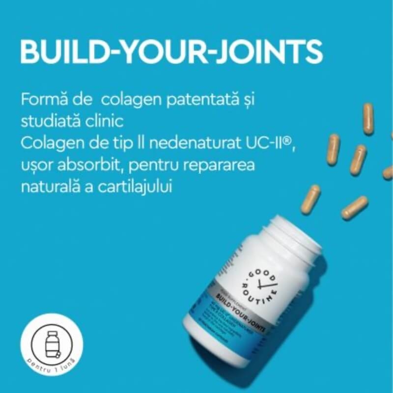 Build Your Joints Good Routine, 30 capsule vegetale cu colagen, Secom