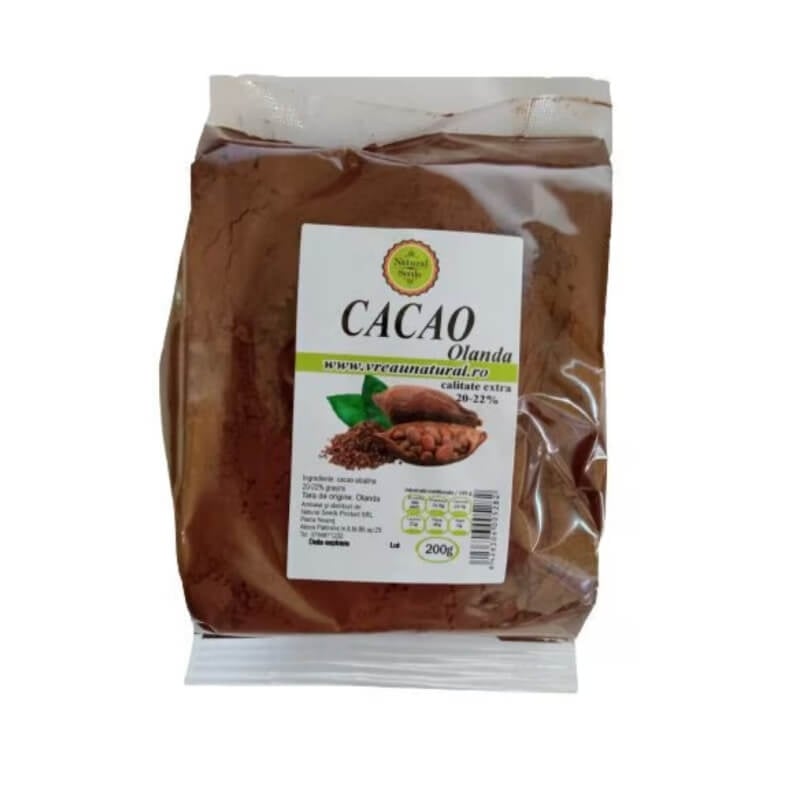 Cacao alcalina 20-22%, 200 g, Natural Seeds Cacao alcalina 20-22%, 200 g, Natural Seeds
