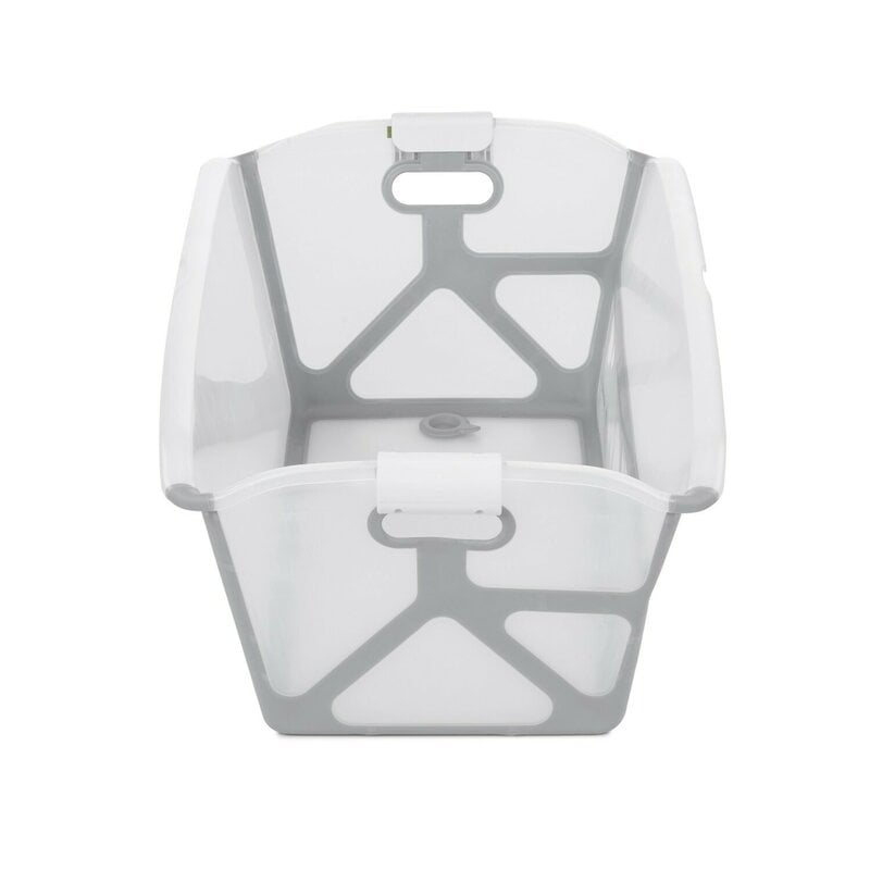 Cadita de baie cu pliere ultra-compacta, Jane, Oasis, Cu doua manere, 68 x 42 x 26 cm, Conform cu standardul european de siguranta EN 17072:2018, White
