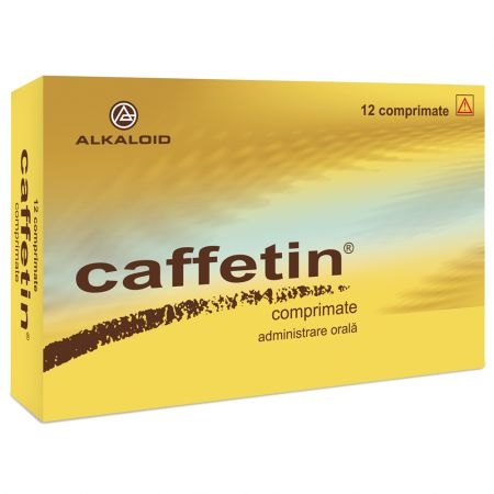 Caffetin, 12 comprimate, Alkaloid Caffetin, 12 comprimate, Alkaloid
